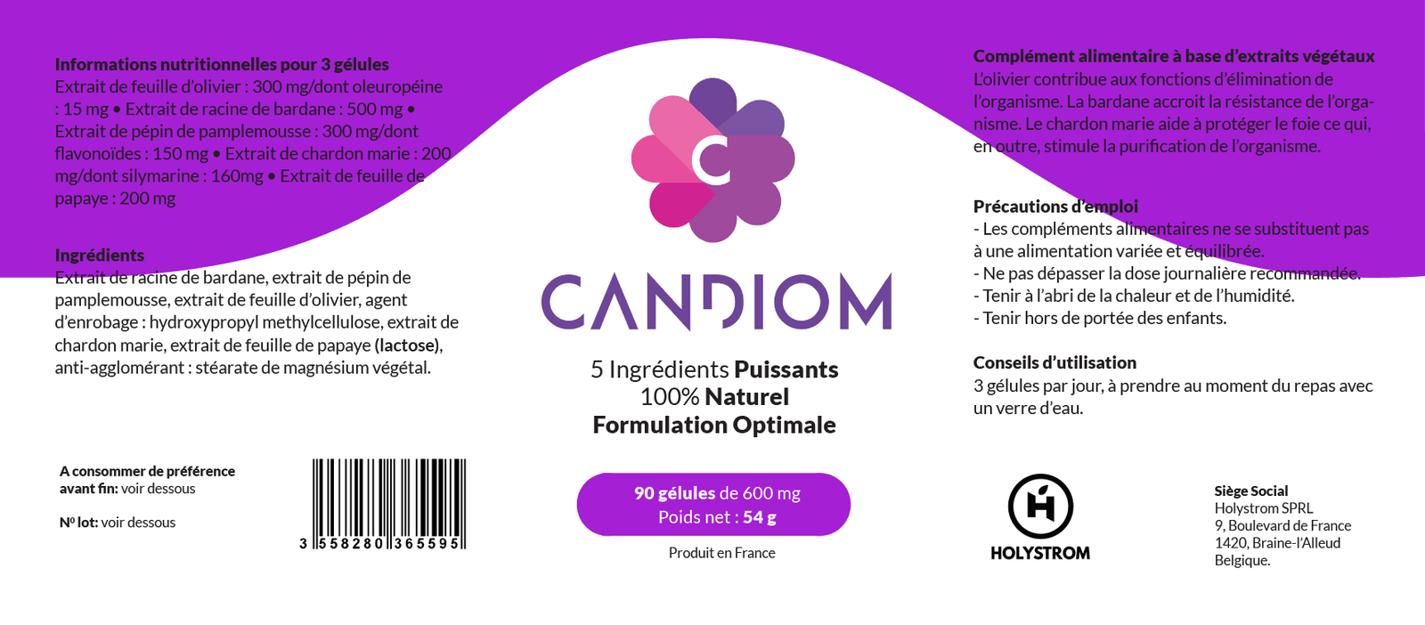 candiom-composition candiom etiquette
